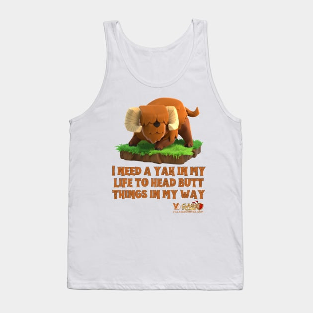 Head Butt Yak Tank Top by RW Designs